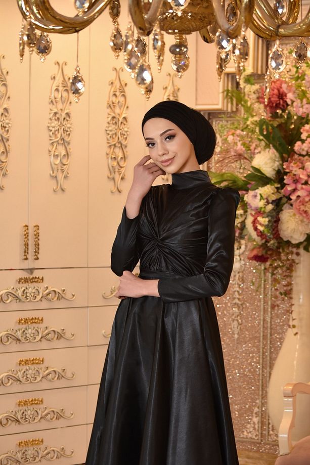 Sümbül Siyah Abiye Elbise - 6