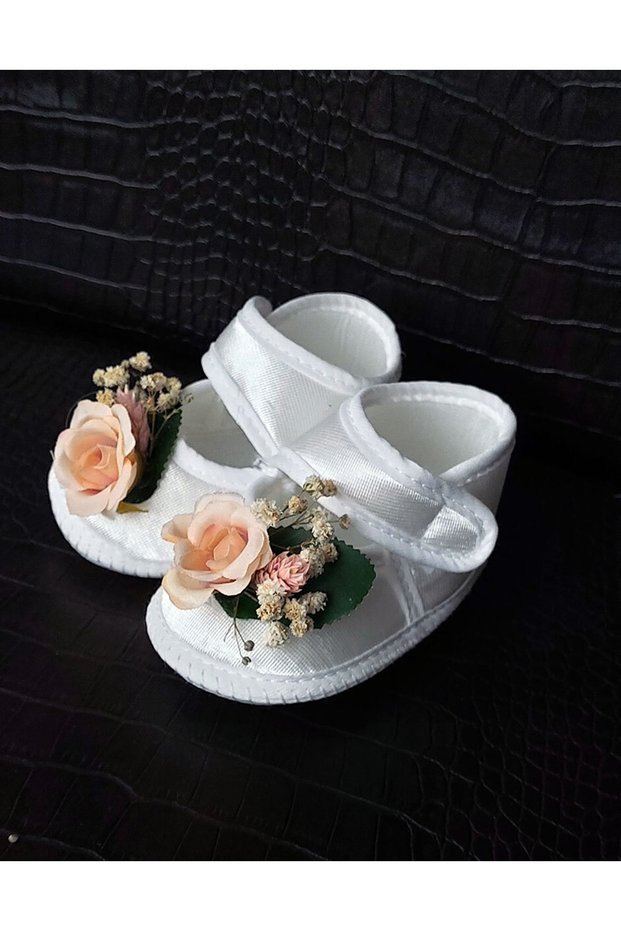 Baby Booties, Baby Shoes, Newborn Booties, Baby Floral Shoes, Hospital Exit, Baby Girl