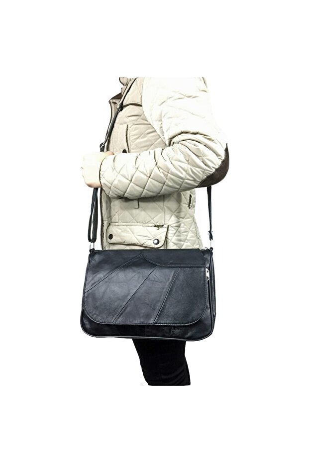 Genuine Leather Black Women's Leather Bag
