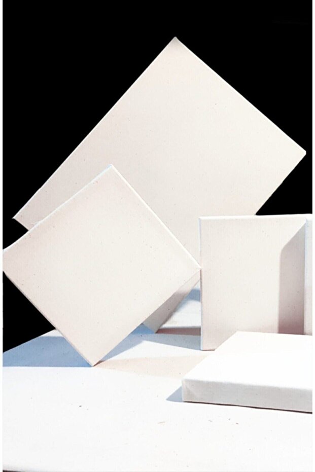 50x50cm Kare Arkadan Zımbalı Yüksek Kaliteli Astarlı Hazır Tuval Boş Tuval Tablo - 4