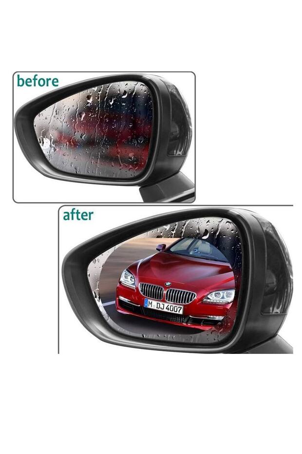 Opel GT Compatible Rain Fog Water Blocking Mirror Window Film and Rain Blocking Windshield - 2