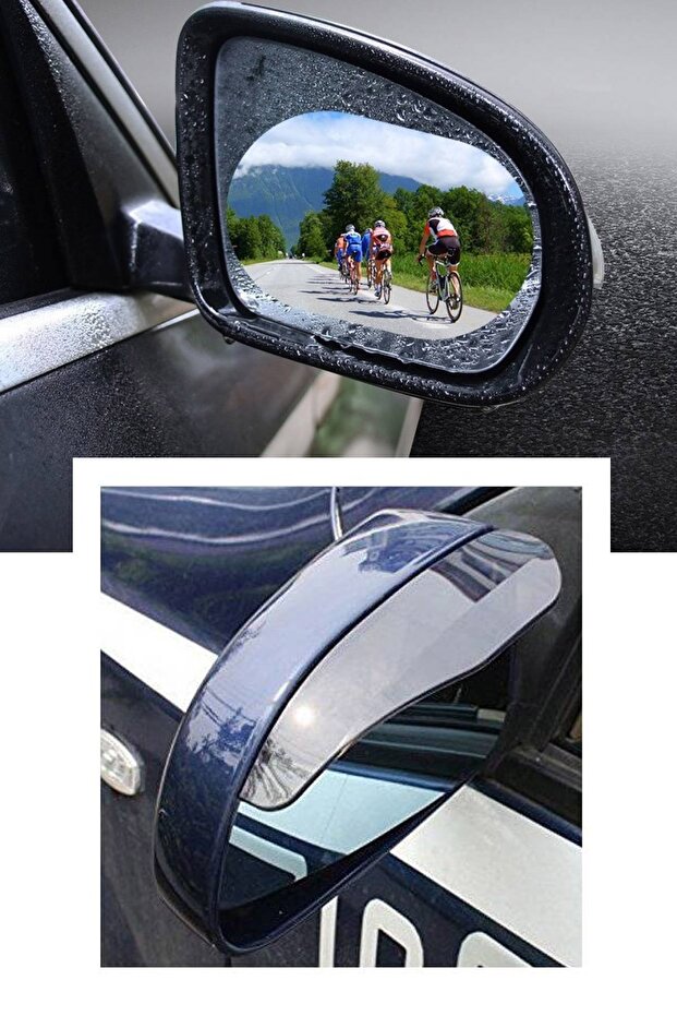 Opel Vivaro Compatible Rain Mist Water Blocking Mirror Window Film and Rain Blocking Windshield - 1