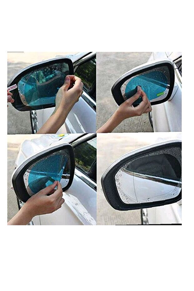 Opel Vivaro Compatible Rain Mist Water Blocking Mirror Window Film and Rain Blocking Windshield - 2