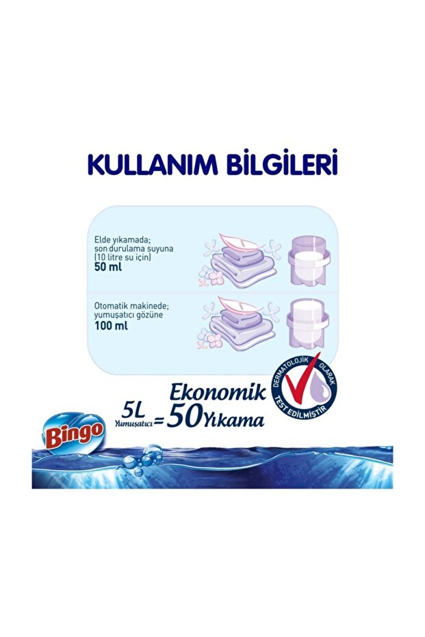 Soft Sıvı Çamaşır Yumuşatıcı Lovely Sensitive 2 Adet X 5 Lt - 5