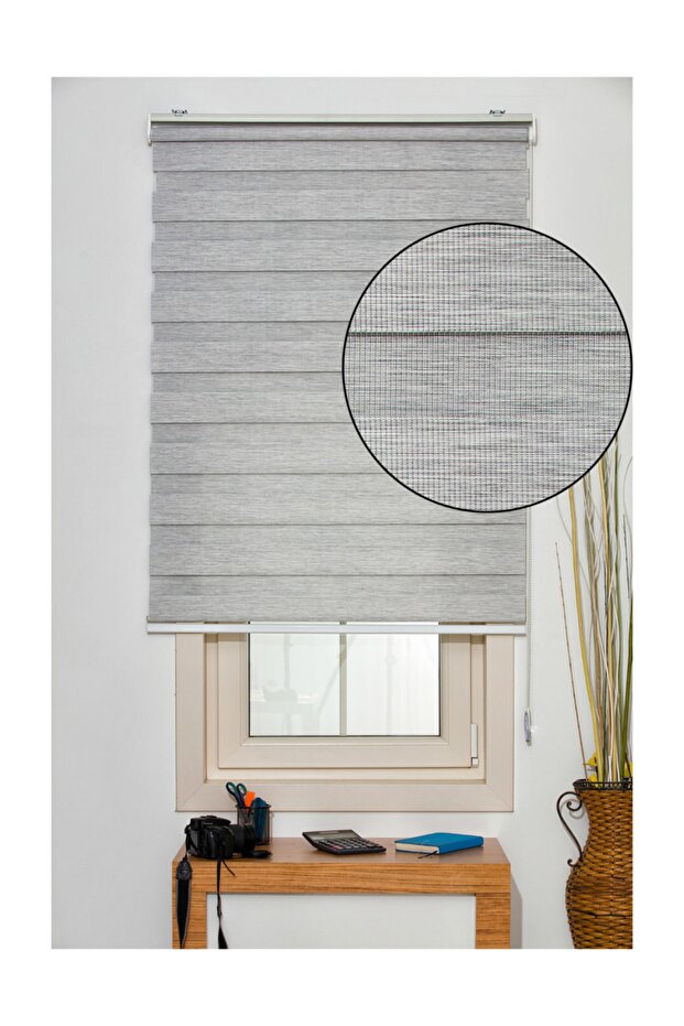 Rüyaper Açık Gri Zebra Stor Perde - 2