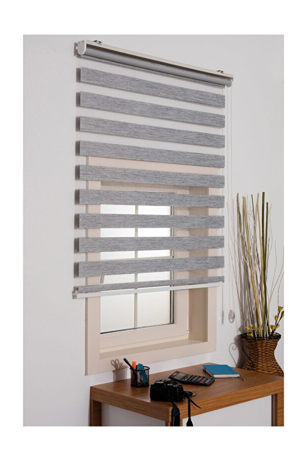 Rüyaper Açık Gri Zebra Stor Perde - 3