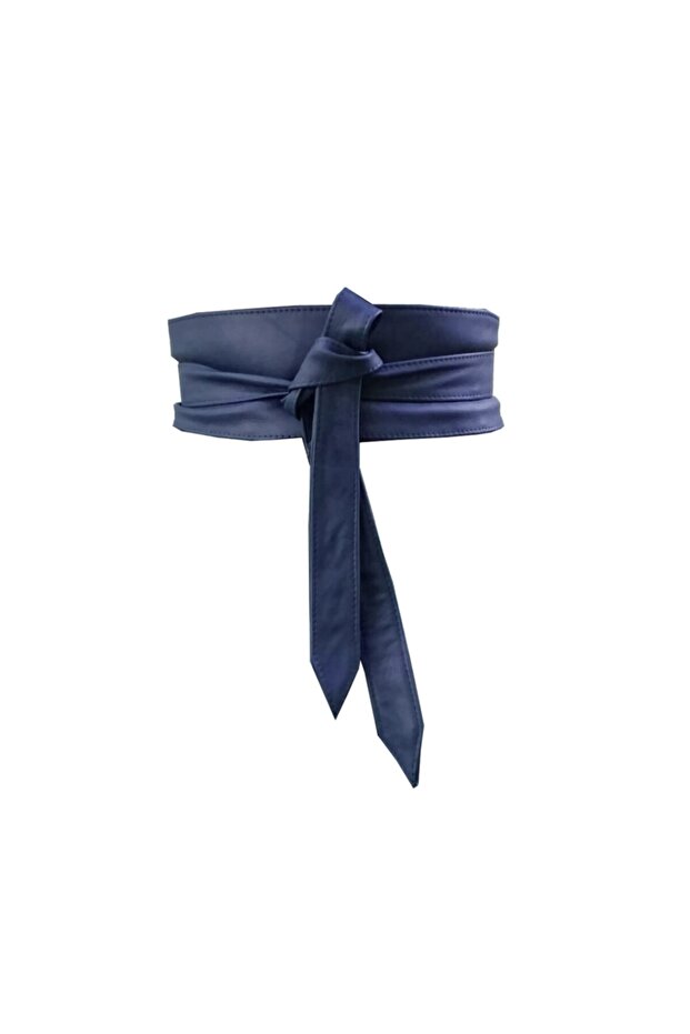 Women's Navy Blue Lacing Belt