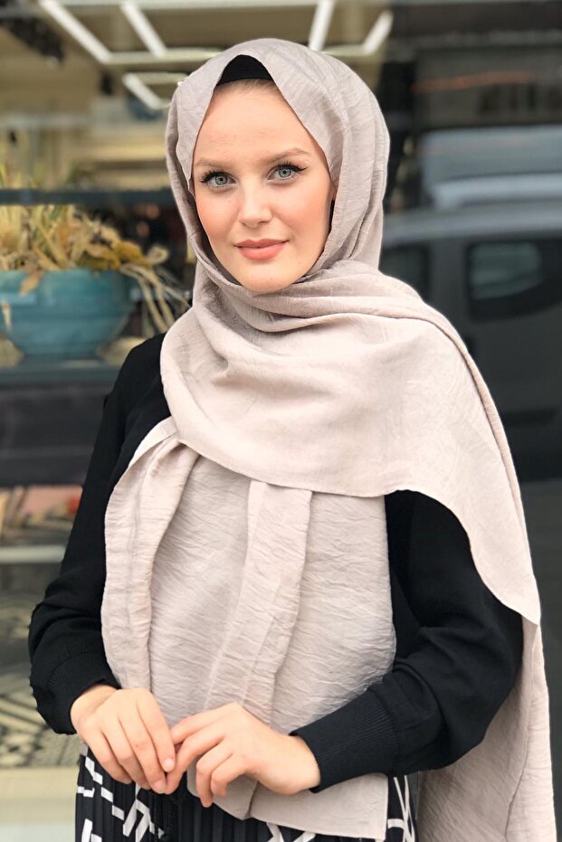 شال قطن الوهم 75x200 سم مينك