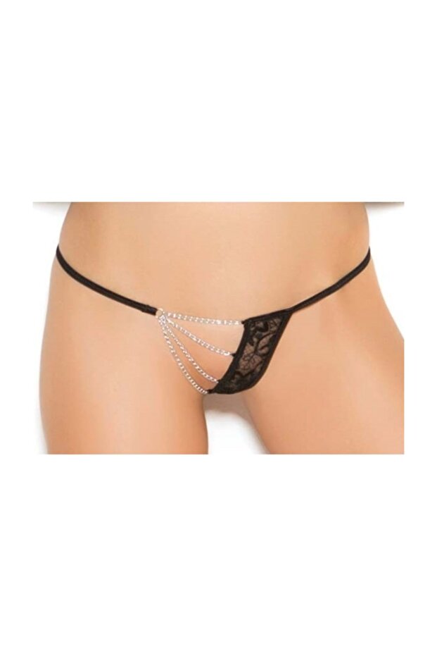 Fancy Chain Lace String-Thong - 1