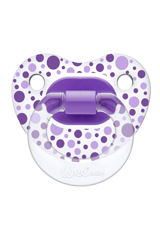 Wee Silicone Palate Transparent Patterned Pacifier No:3