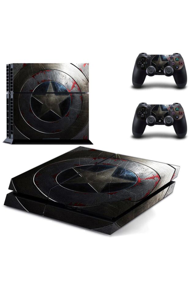 Captain America Playstation 4 Fat Sticker Kaplama Ca-06 - 1