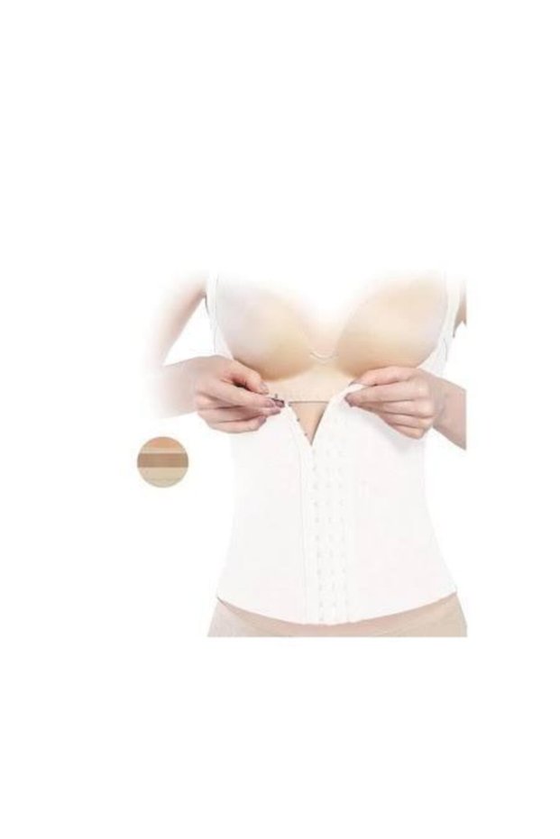WOMEN'S WHITE AGRAPHY WAIST CORSET FIRMING ELITE LIFE