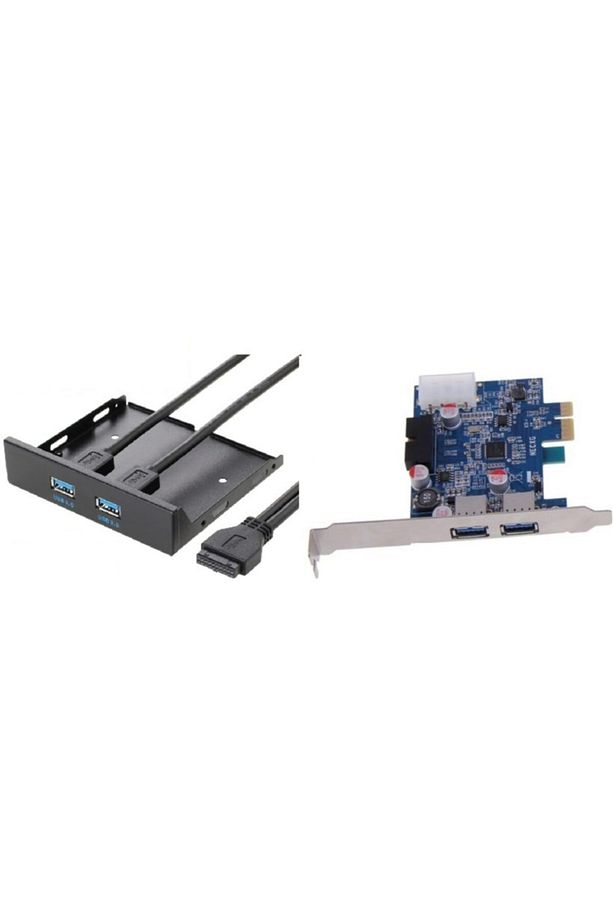 4362 Pci Express Pci-e Usb 3.0 Ön Floppy Disket Kasa Arkası Kart - 1