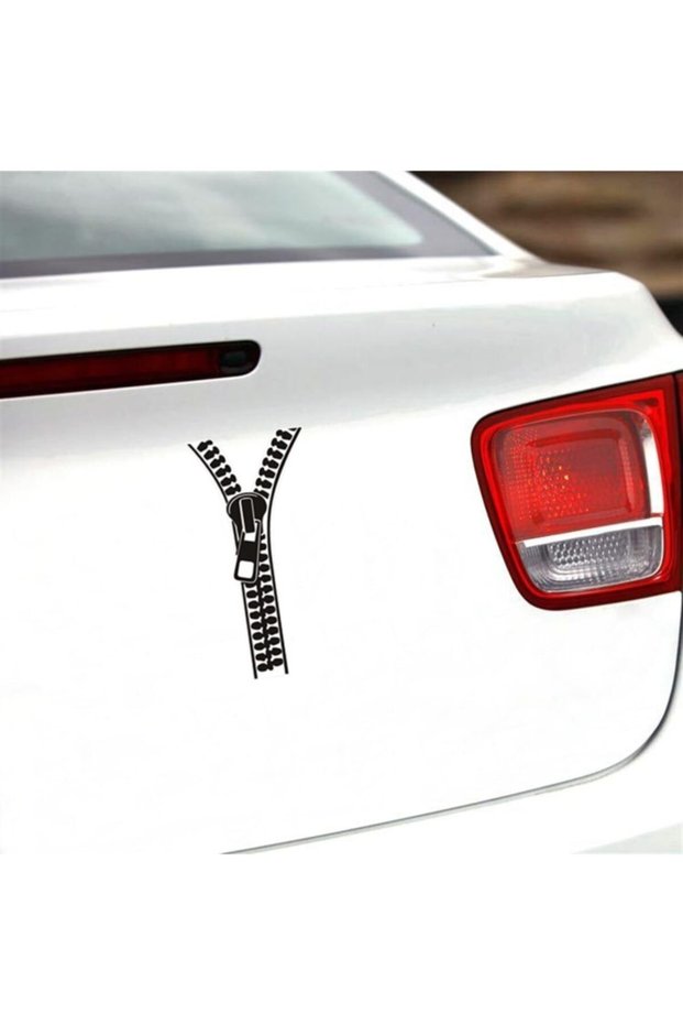 Zipper Sticker Black