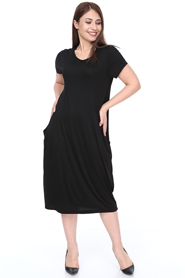 Women's Short Sleeve Pocket Dress