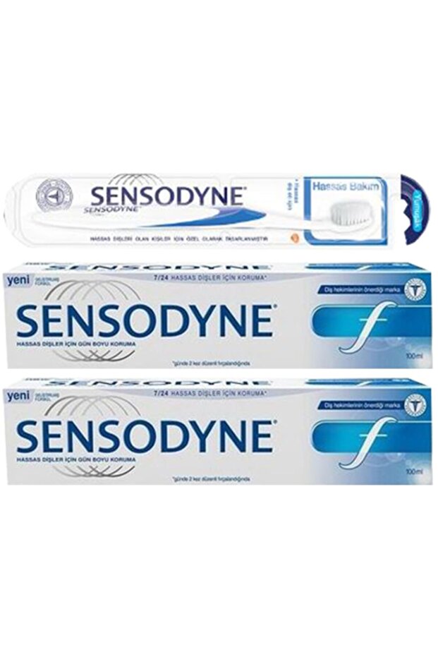 F (florürlü) Diş Macunu 100 Ml X 2 Adet + Diş Fırçası Soft (yumuşak) - 1
