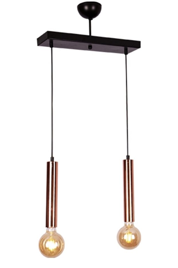 Botan 2 Li Sıralı Avize Bronz - 1