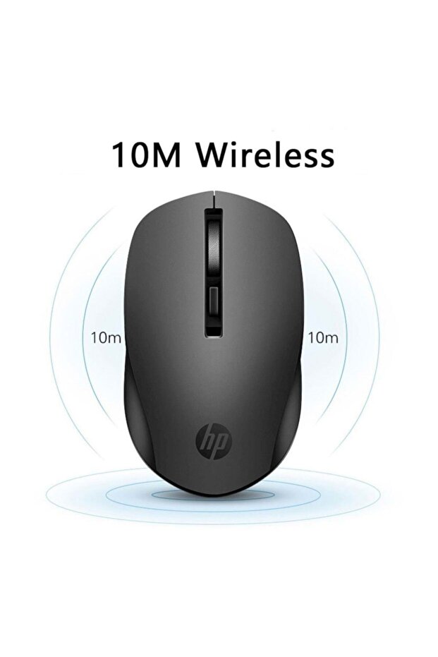 S1000 Plus Kablosuz Sessiz Siyah Mouse - 4