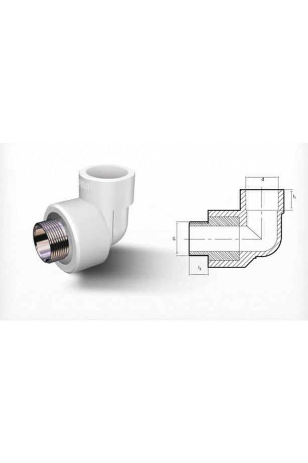 Pprc 20 mm-1/2" Dış Dişli Dirsek - 2