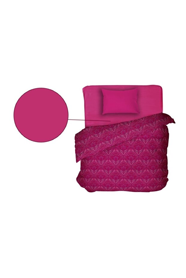 Single Fuchsia Bed Sheet - 1