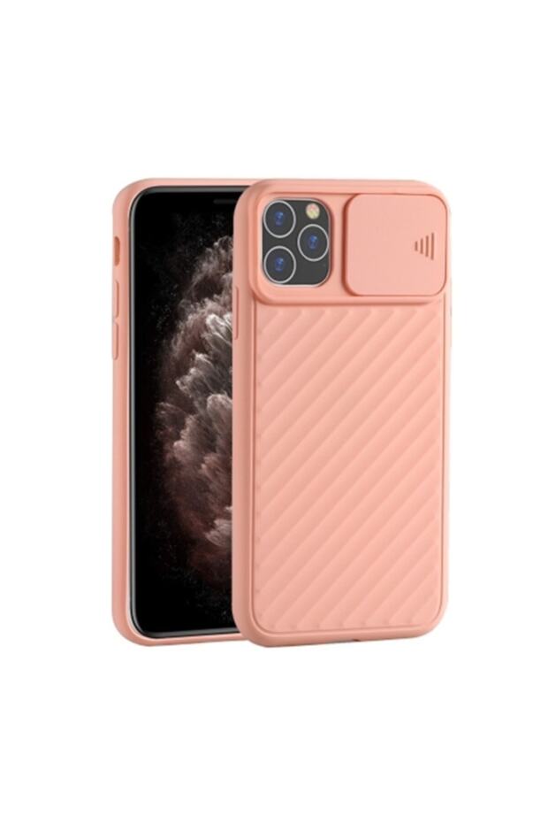 Ally iPhone 11 Pro 5.8 Case Camera Cover Protective Sliding Case Pink