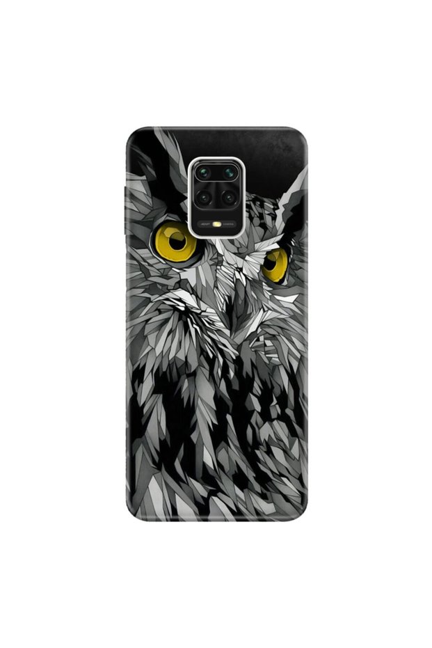 Xiaomi Redmi Note 9 Pro Case Patterned Illustrated Hd Silicone Phone Case Cover - Owl's Gaze