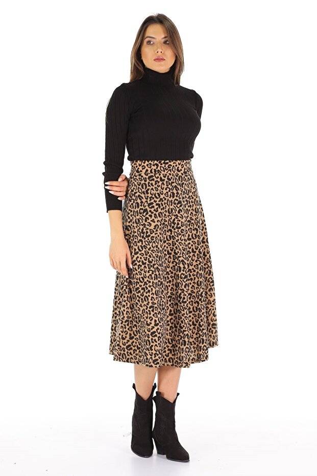 Fusta de damă cu model leopard - 2