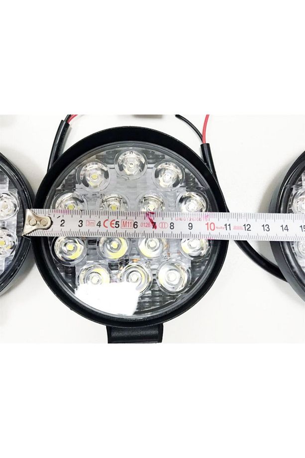 6 Adet 14 Led Yuvarlak Off Road Sis Farı Çalışma Lambası Projektör - 3