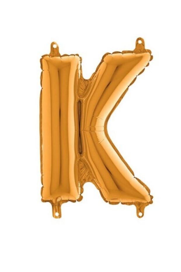 Letter K Gold Color Foil Balloon 60cm