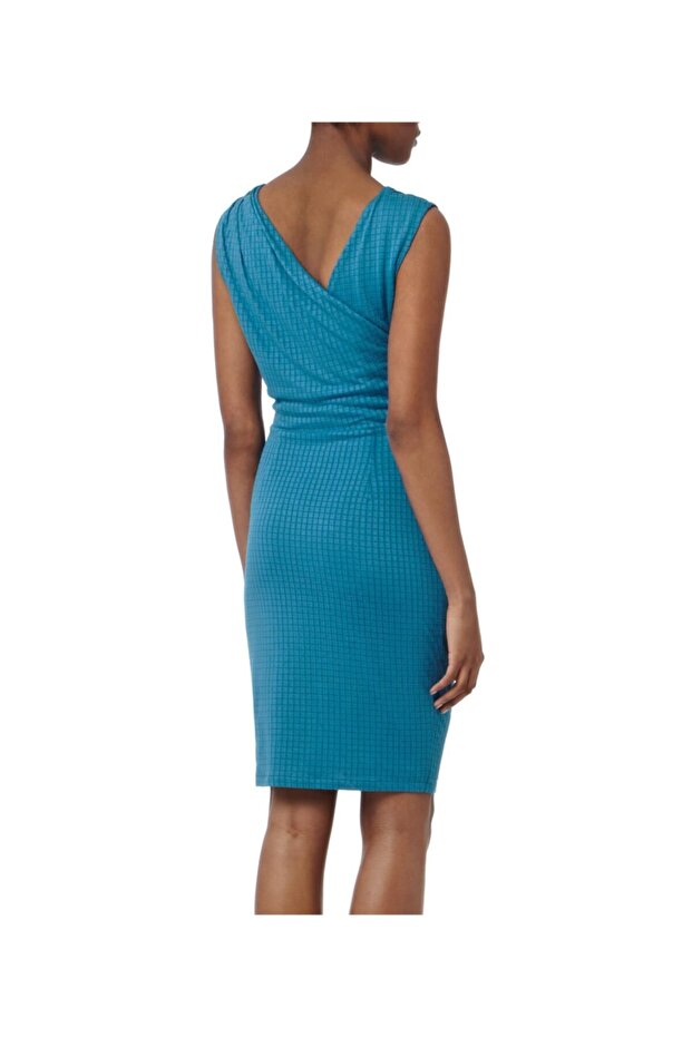 Salma Tile Effect Bodycon Elbise - 2