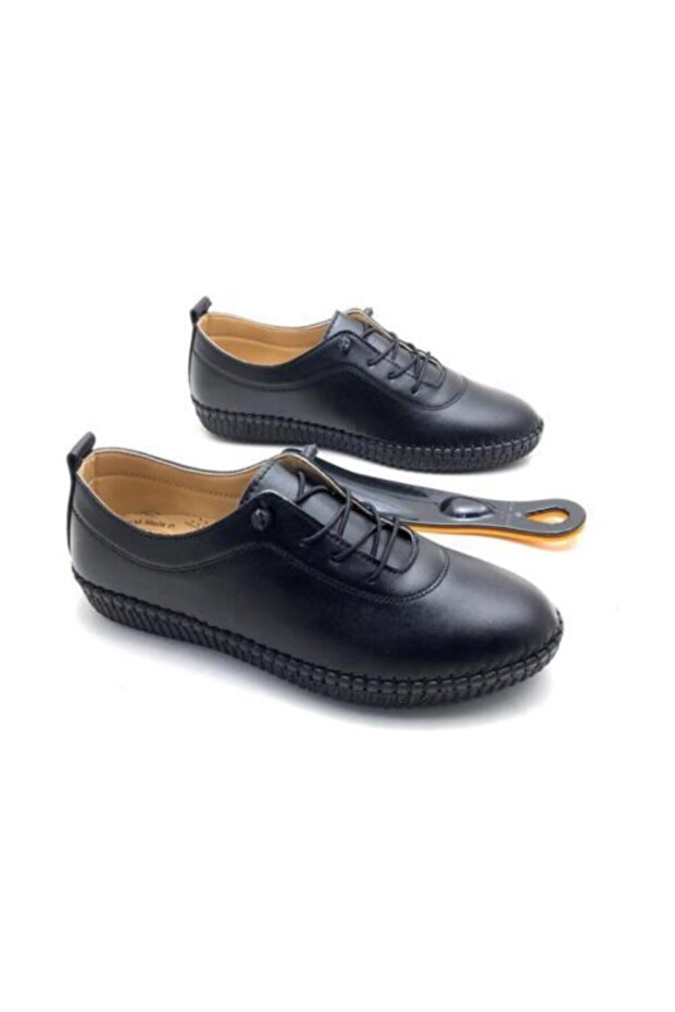 Women's Black Full Orthopedic Soft Lightweight Shoes