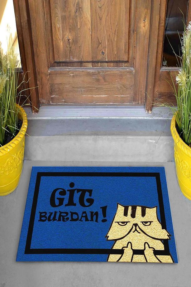Git Burdan Dekoratif Kapı Önü Paspası - 4