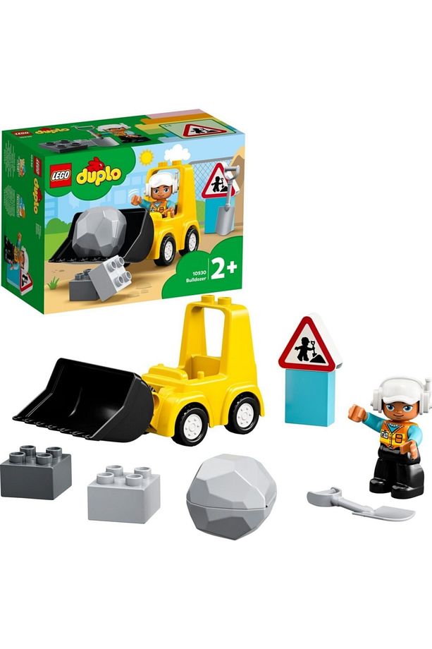 ® DUPLO® İnşaat Buldozeri 10930 - 2 Yaş ve Üzeri Çocuklar için İşlevsel Yapım Oyuncağı(10 Parça) - 3