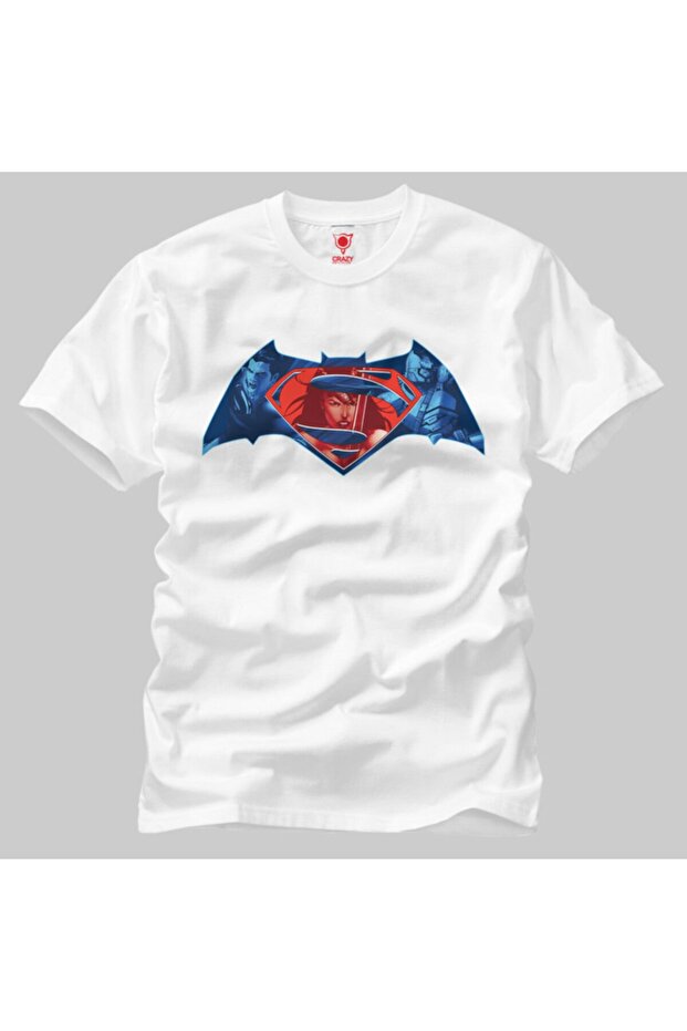Batman Superman Red Blue Men's T-Shirt
