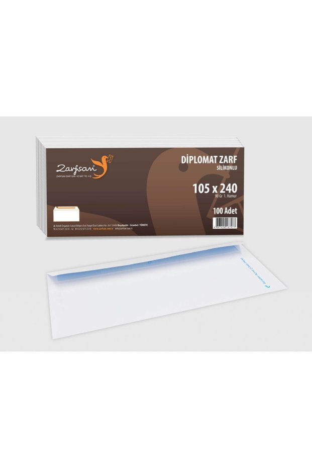 Diplomat Envelope Plain 10,5X24Cm 90 Grams 100 Pieces