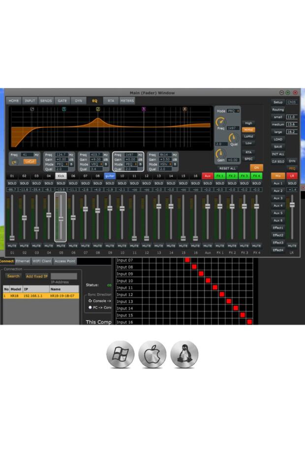 Xr-12 12-ınput Digital Mixer For Ipad/android Tablets With 4 Programmable Mıdas Preamps, - 7