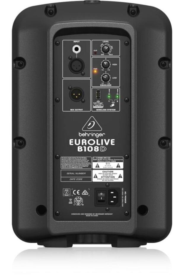 B108d Active 300-watt 2-way 8" Pa Speaker System With Wireless Option - 3