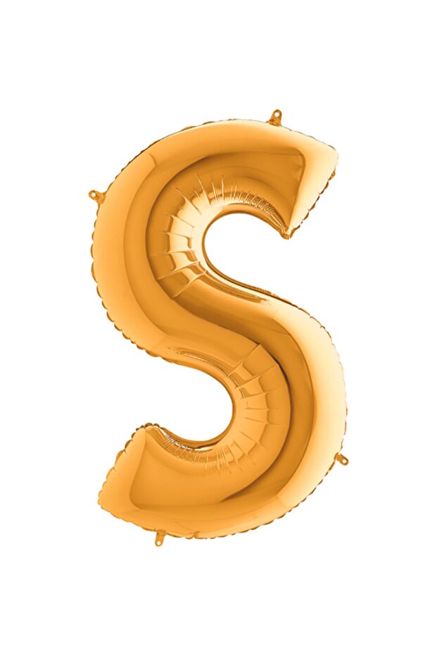 Letter S Gold Foil Balloon 102 Cm