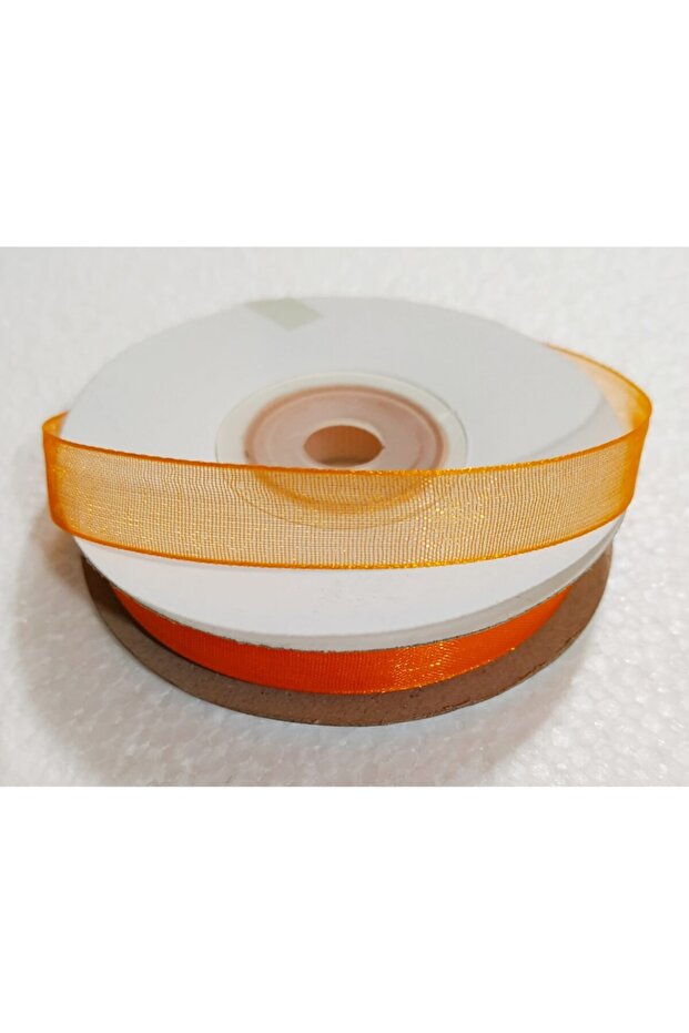 Orange Organza Tulle Ribbon 1 cm