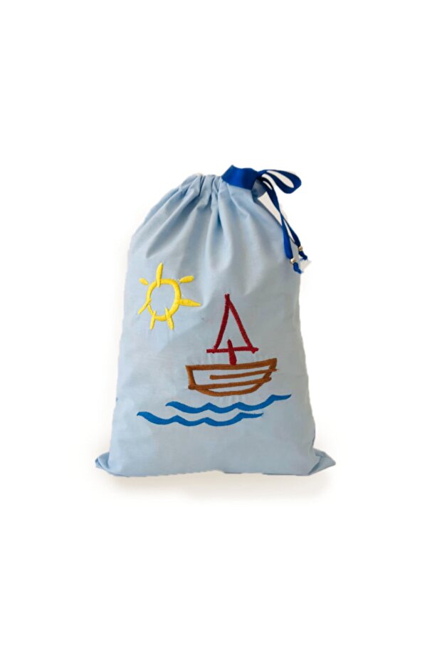 Unisex Baby Blue Sac Sailboat