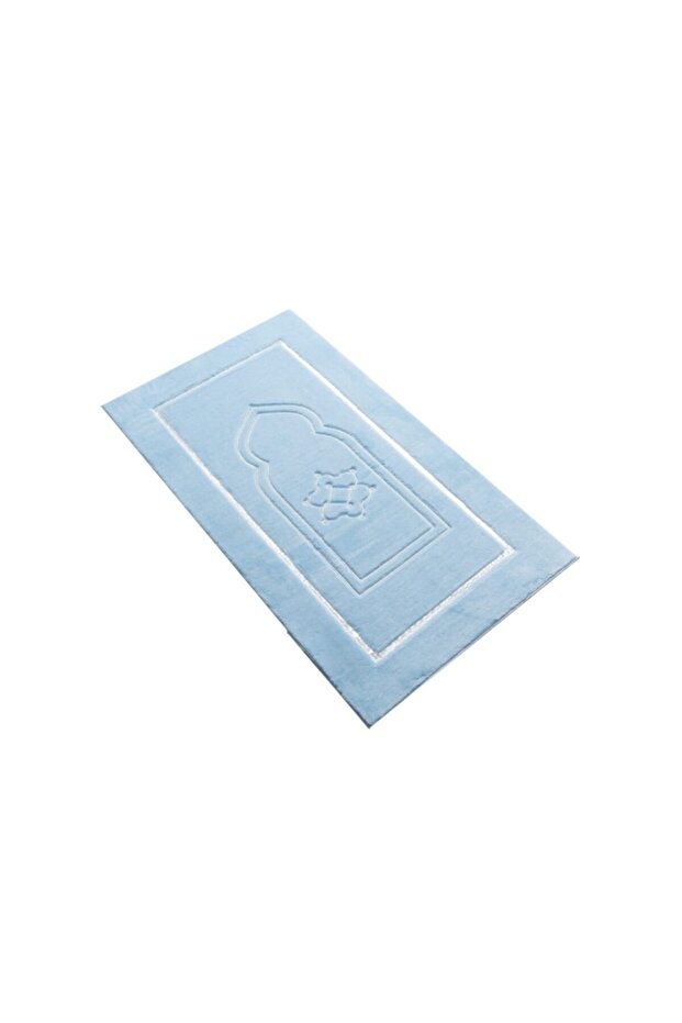 Açık Mavi Peluş Seccade - 1