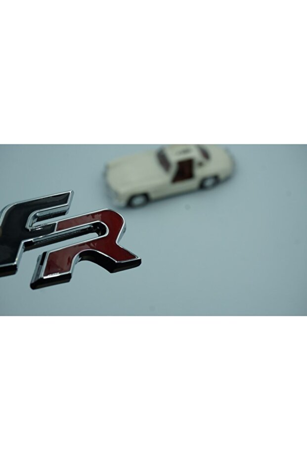 Dk Tuning Fr Logo Front Grille Screw-On 3D Chrome Metal Logo