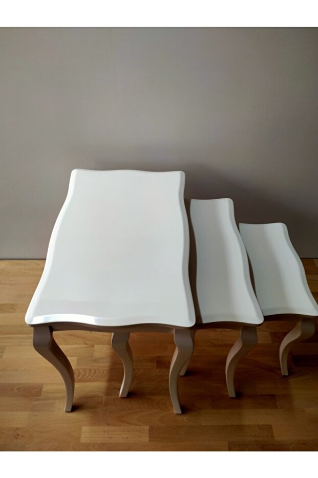 Lükens Ayaklı Krem Zigon Sehba - 2