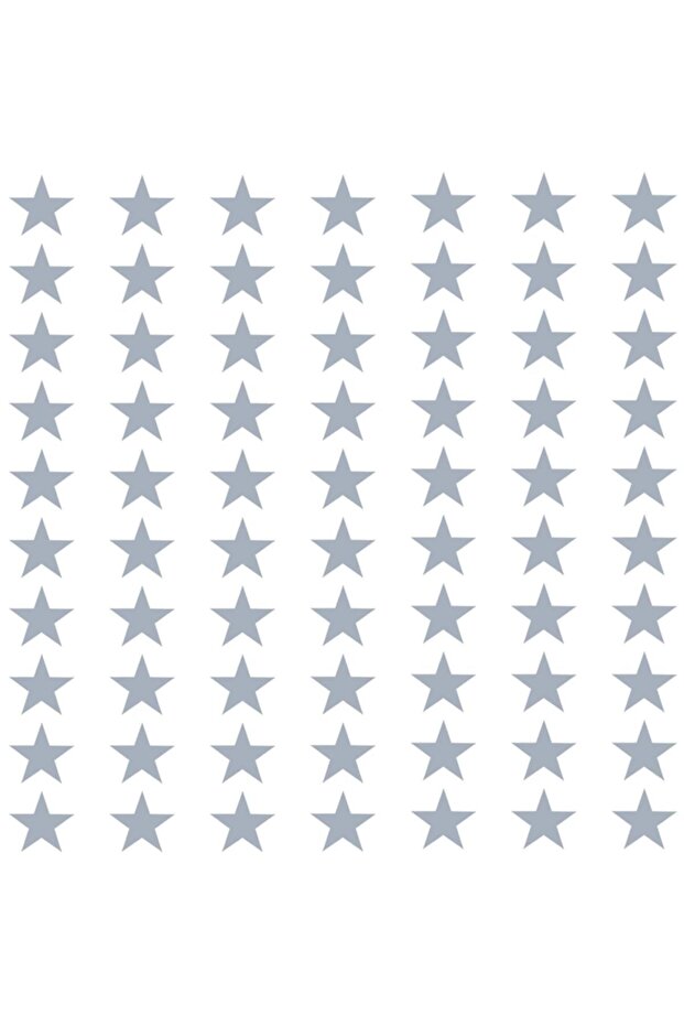 70 Pieces Silver Star Stickers