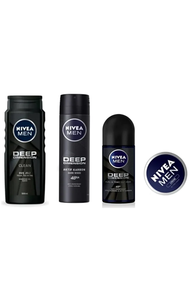 Deep Dimension Deo + Roll-on + Duş Jeli Vücut Bakım Seti - 1