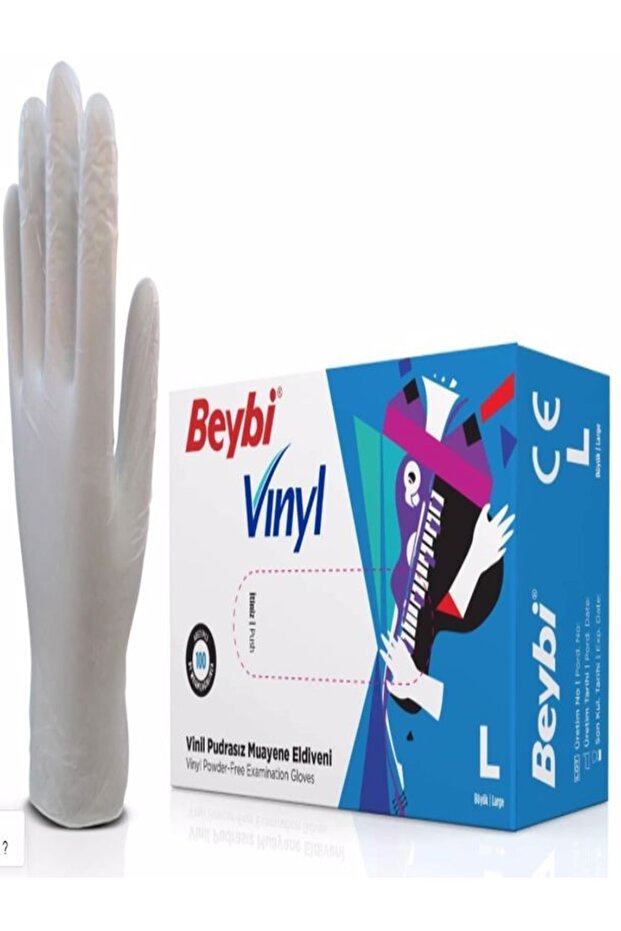 Pudrasız Vinil Eldiven Large - 1