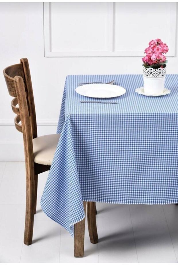 Gingham Cotton Tablecloth - 1