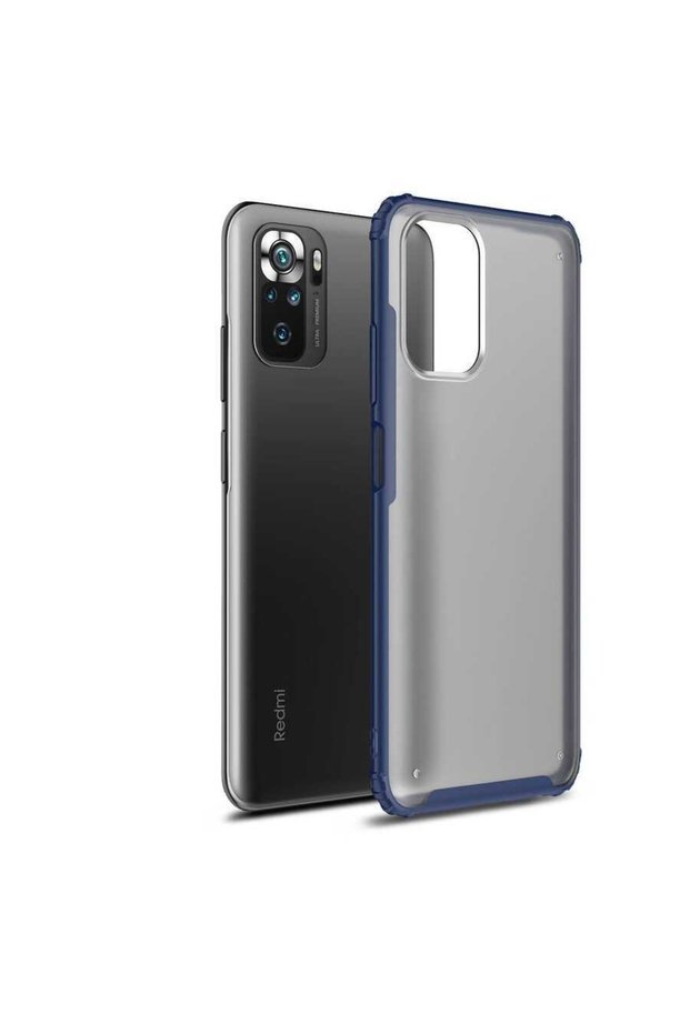 Ceponya Redmi Note 10 Case Camera Protruding Airbag Design Hard Silicone