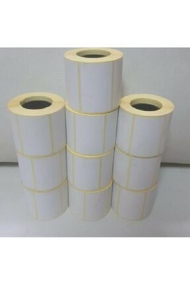 Üreticiden 40 X 60 Barkod Etiketi 1 Rulo Eko Termal 500 Sarım 5 Li Paket 2500 Adet - 1