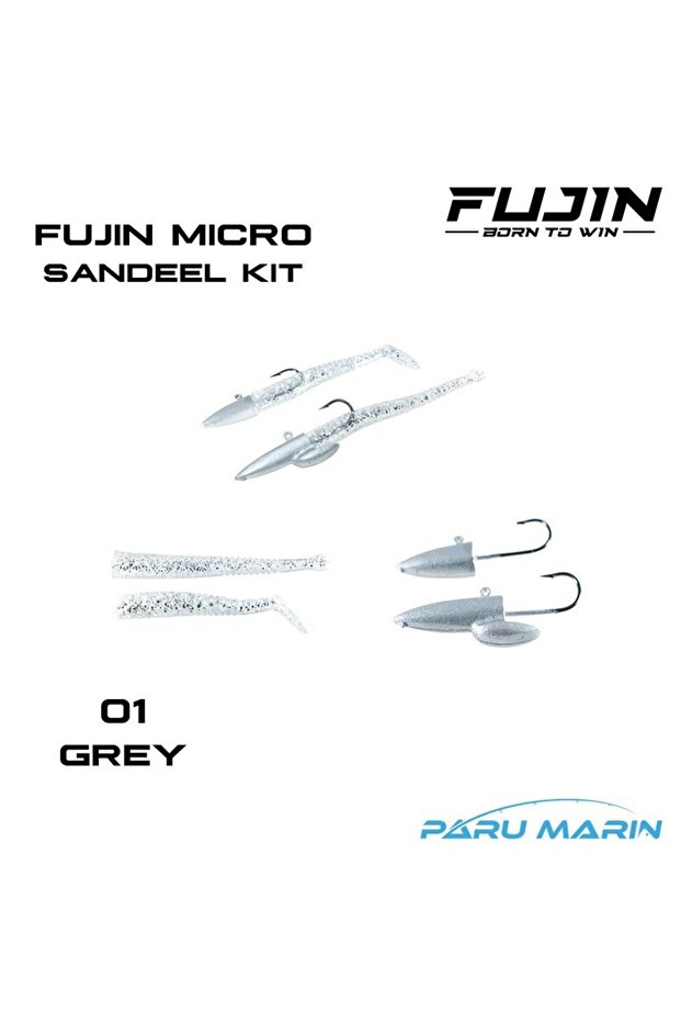 Micro Sandeel Kit 01 Grey Silikon Yem - 1